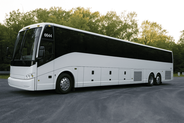 exterior of Edinburg Minibus Company coach bus