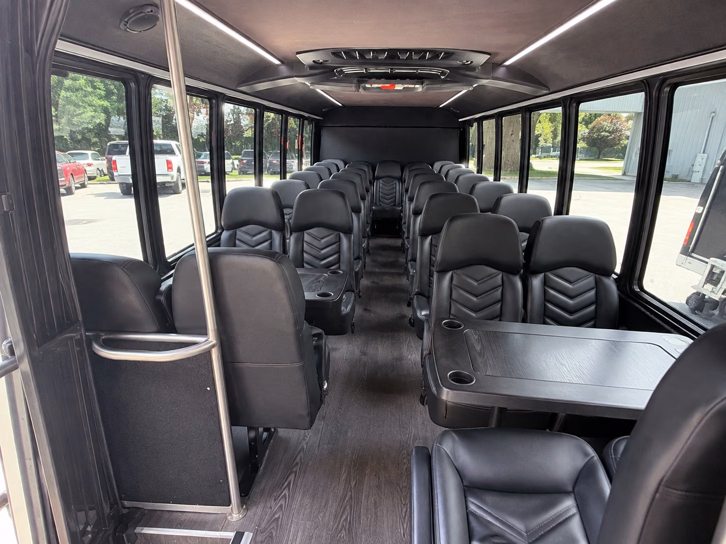 edinburg 20 passenger minibus inside