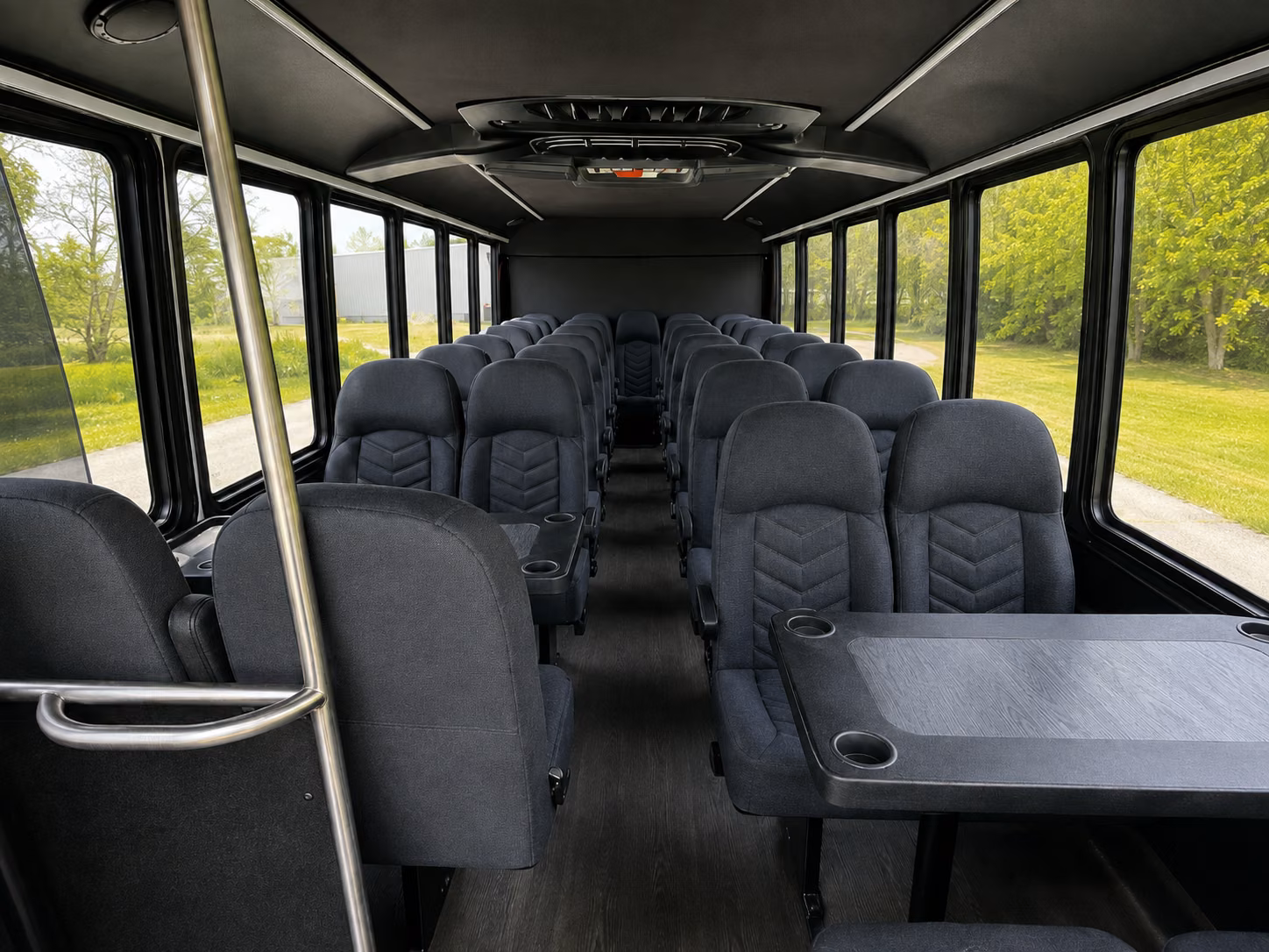 edinburg 20 passenger minibus interior