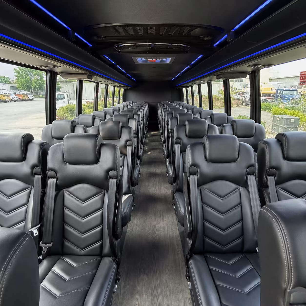 edinburg 25 passenger minibus interior