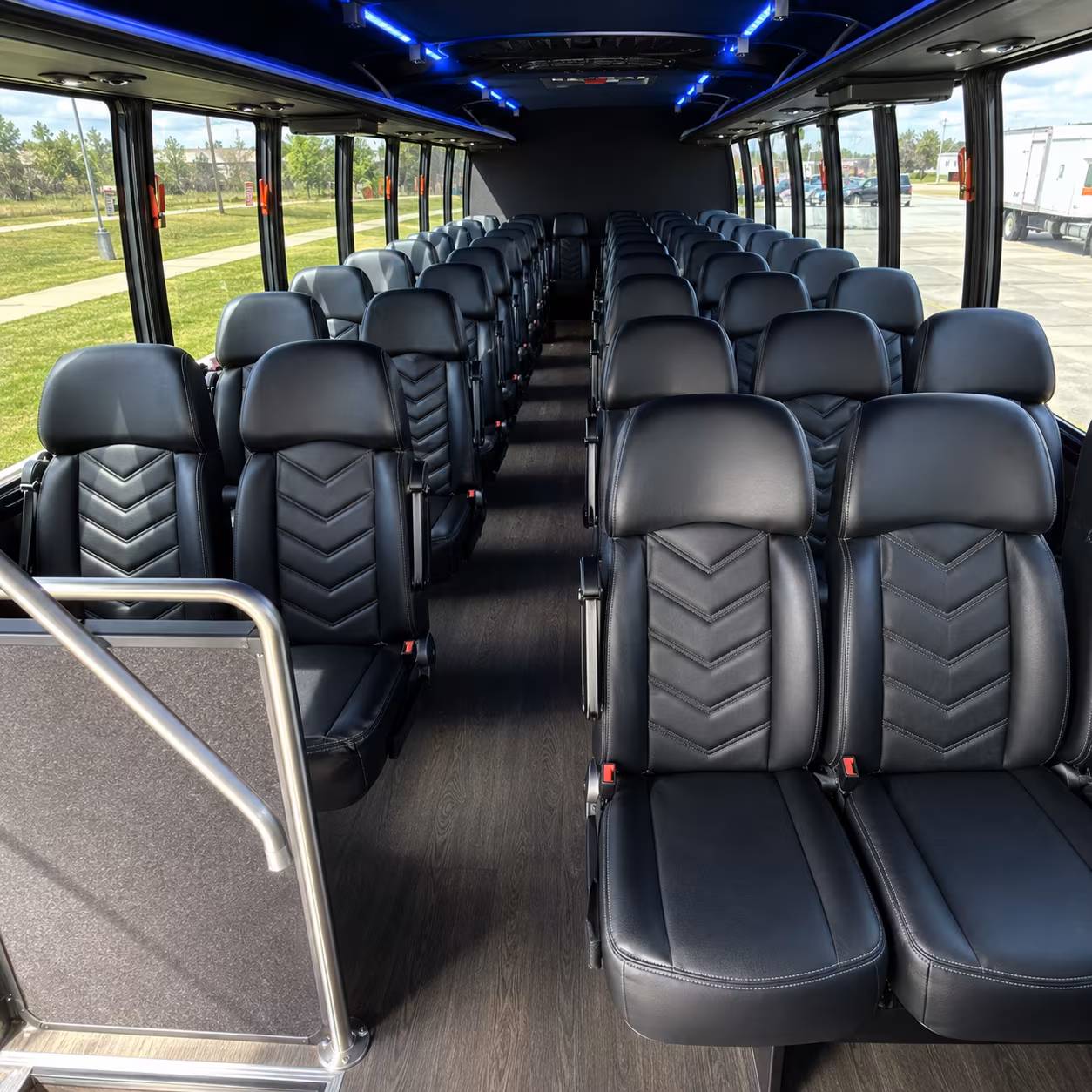 edinburg 30 passenger minibus inside