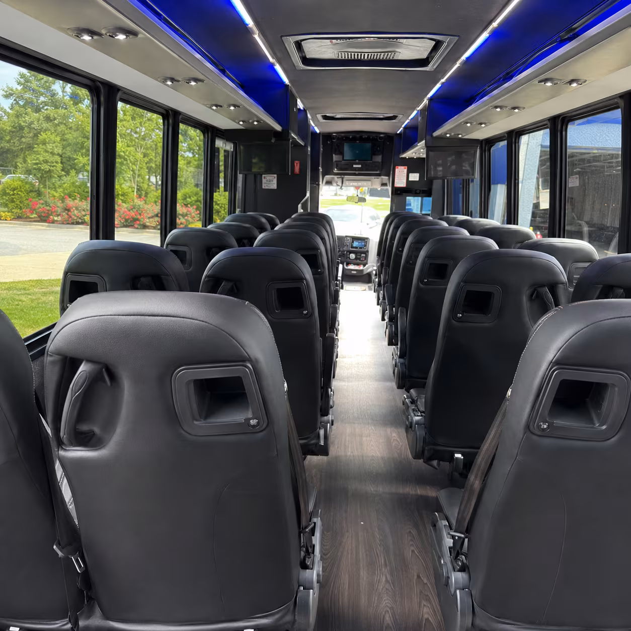 edinburg 30 passenger minibus interior