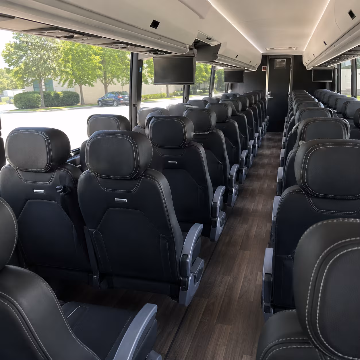 edinburg 56 passenger charter bus interior