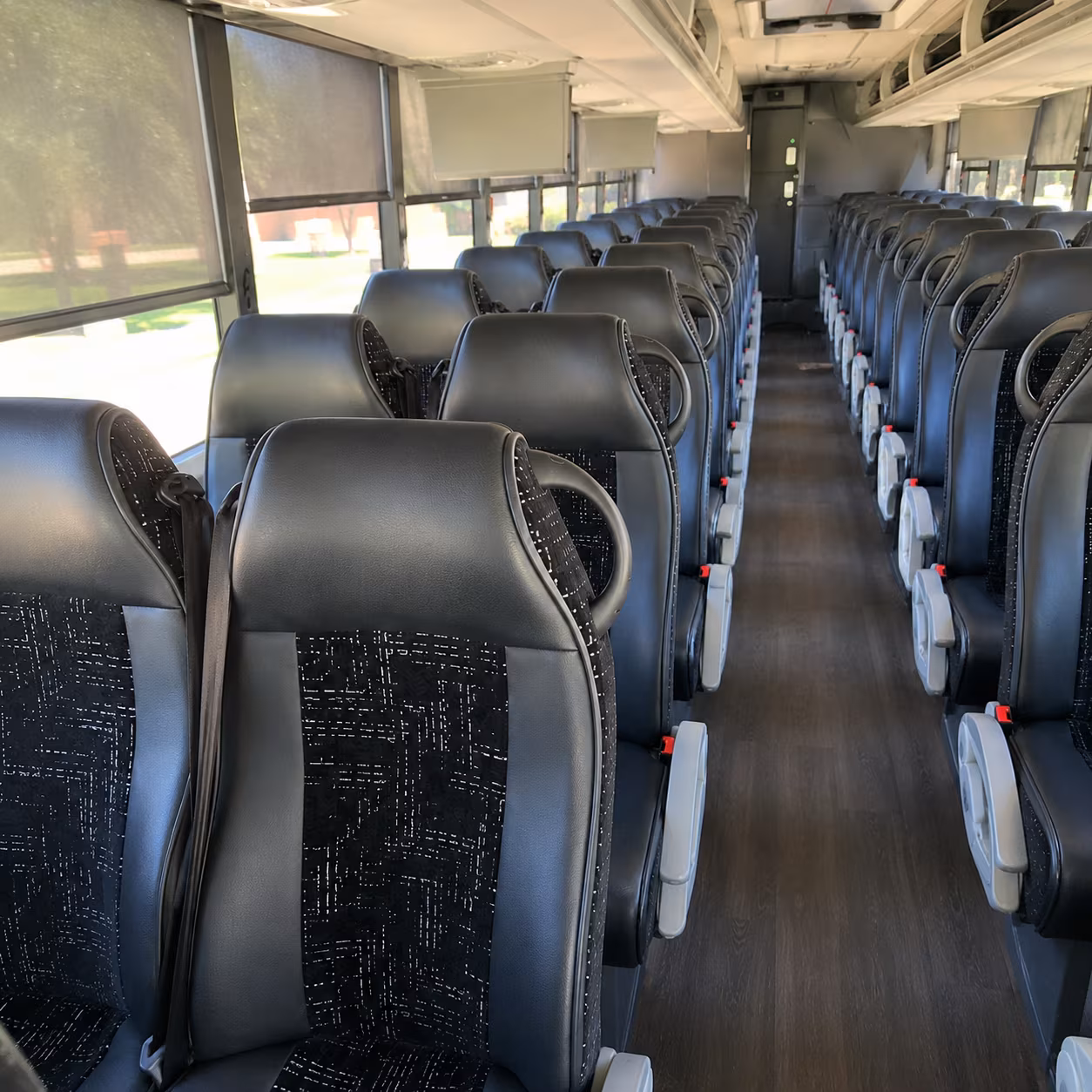 edinburg charter bus interior