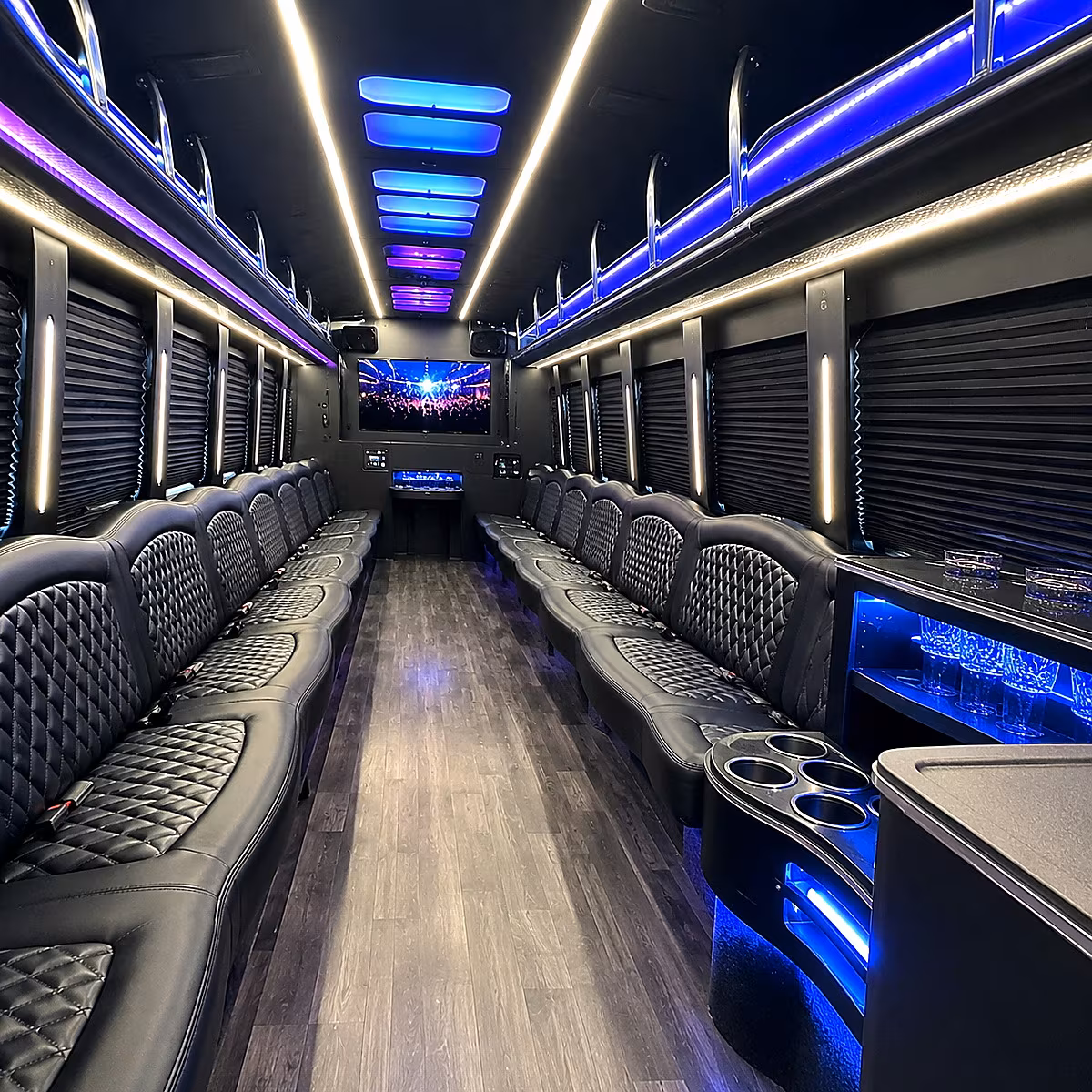 edinburg night out party bus rental