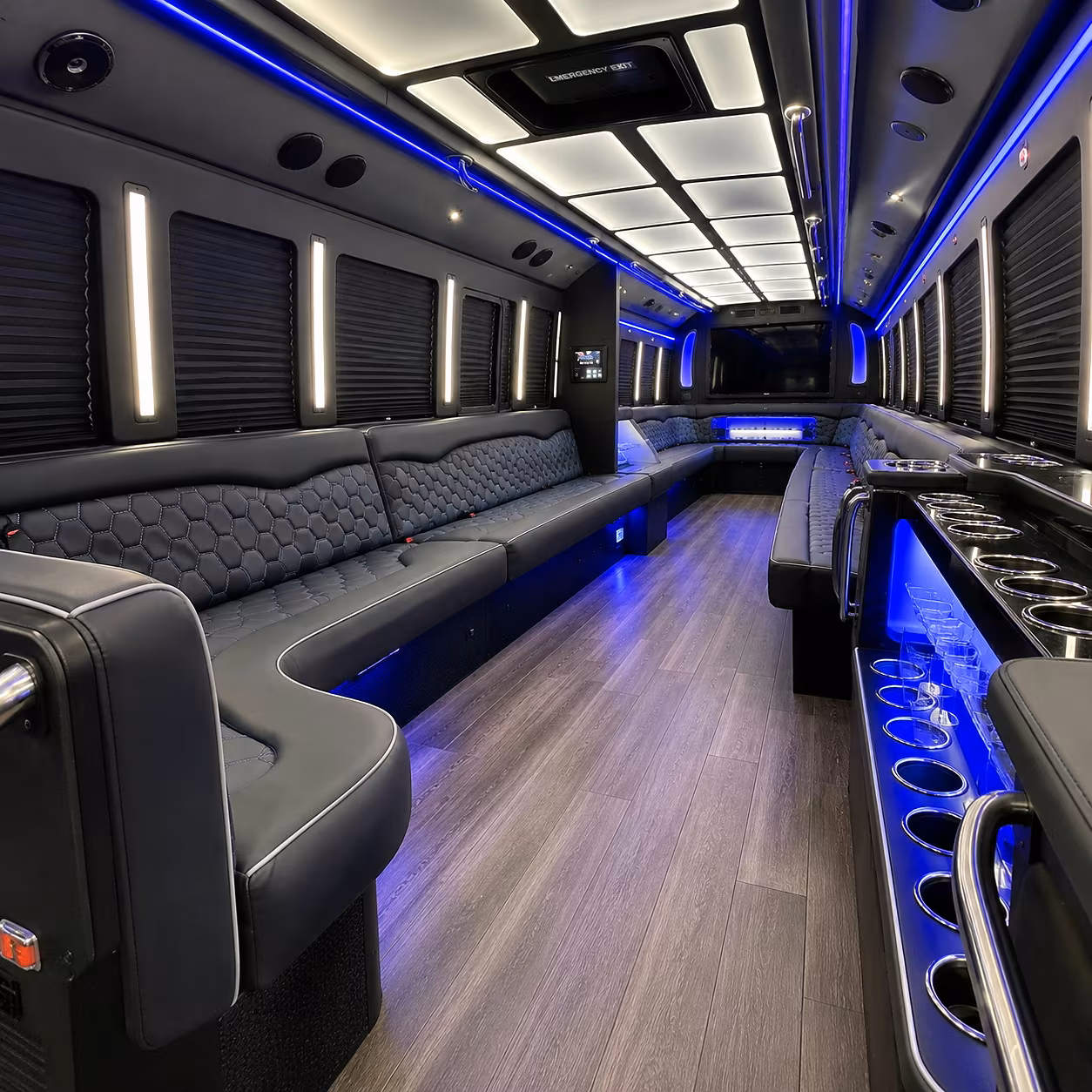 edinburg party bus interior